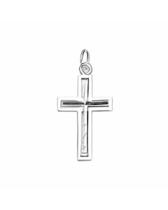 Silver Plain Cross Charm