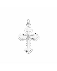 Silver Chunky Bottony Cross Charm