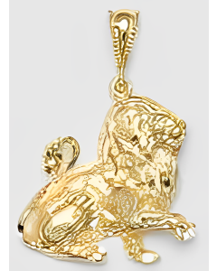 10K Yellow Gold Lion Charm