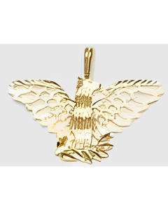 10K Yellow Gold Eagle Pendant