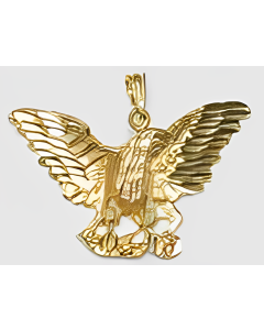 10K Yellow Gold Eagle Pendant