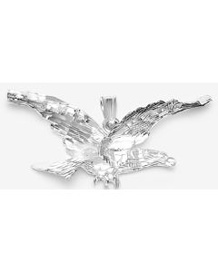 Silver Large Eagle Pendant