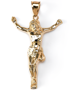 10K Yellow Gold Jesus's Body Pendant