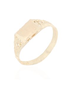 Children's Square Cut Ring in the Rough