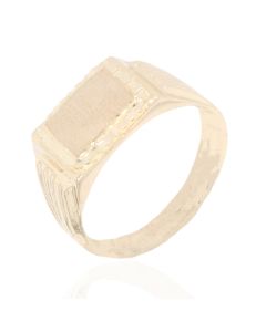 Children's Rectangle Ring with Scallop Shoulders
