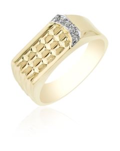 Pavilion Ring with Cubic Zirconia