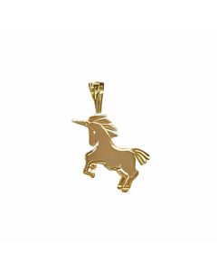 10K Yellow Gold Unicorn Pendant