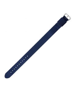 Navy Blue Long One Piece 14mm Nylon Watch Strap