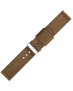 Olive Green Two Piece 24mm Nylon Watch Strap