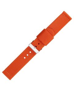 Orange Two Piece 18mm Nylon Watch Strap