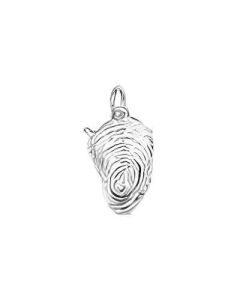 Silver 3D Oyster Charm