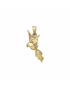 10K Yellow Gold Parrot Pendant