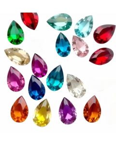 Colored Pear Cubic Zirconia Stones