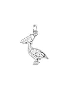 Silver Pelican Charm