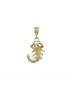 10K Yellow Gold Scorpion Pendant