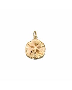 10K Yellow Gold Starfish on Sand Charm