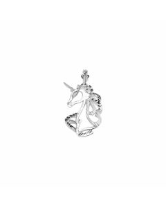 Silver Unicorn's Cut Out Face Pendant