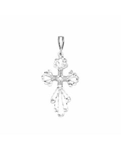 Silver Large Filigree Cross Pendant