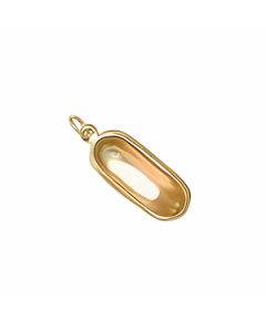 10K Yellow Gold 3D Bath Tub Pendant