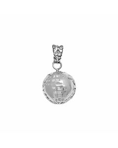 Silver 3D The Globe Pendant