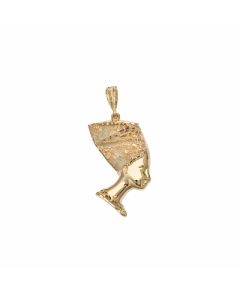 10K Yellow Gold Large Nefertiti Pendant