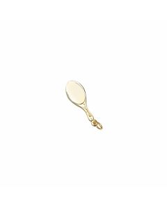 10K Yellow Gold 3D Hand Mirror Charm