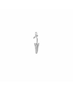Silver 3D Closed Umbrella Pendant