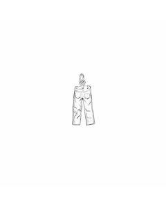 Silver 3D Jeans Pendant