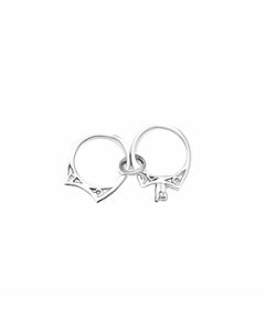 Silver Wedding Rings Charm