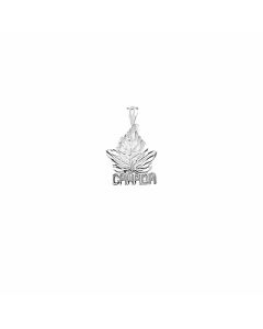 Silver Maple Leaf Charm