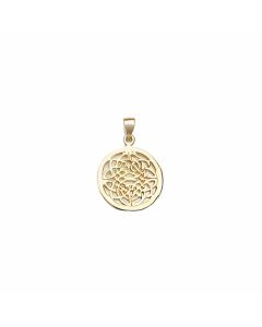 10K Yellow Gold Round Celtic Knot Pendant