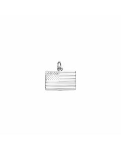 Silver Flag of USA Charm