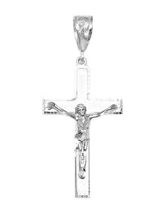 Silver Large Crucifix Pendant