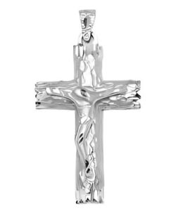 Silver Large Crucifix Pendant