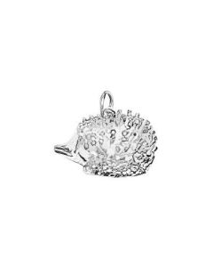 Silver 3D Porcupine Charm