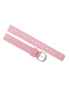 12mm Pink Lizard Print Leather Watch Band