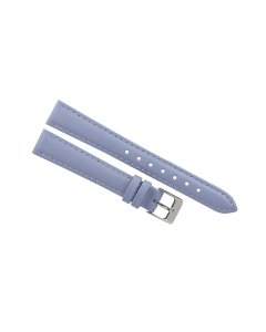 14mm Purple Plain Stitched Style Leather Watch Band