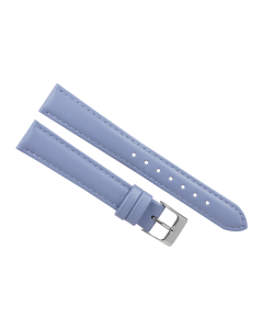 16mm Purple Plain Stitched Style Leather Watch Band