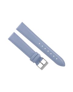 18mm Purple Plain Stitched Style Leather Watch Band