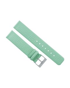 18mm Mint Green Flat Scratched Style Leather Watch Band