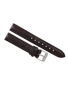 14mm Brown Smooth Extreme Padded Stitched Leather Watch Band