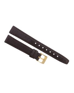 14mm Brown Genuine Lizard Leather Watch Band