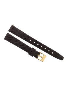 12mm Brown Genuine Lizard Leather Watch Bands