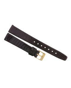 14mm Brown Genuine Lizard Leather Watch Bands