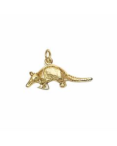 10K Yellow Gold 3D Armadillo Charm