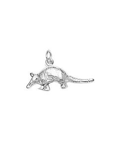 Silver 3D Armadillo Charm