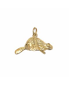 10K Yellow Gold Beaver Charm