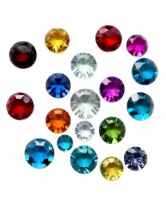 Round Faceted Synthetic Stones