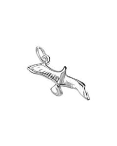 Silver 3D Seagull Charm