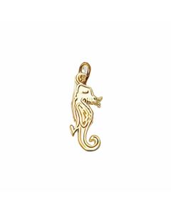 10K Yellow Gold Seahorse Charm